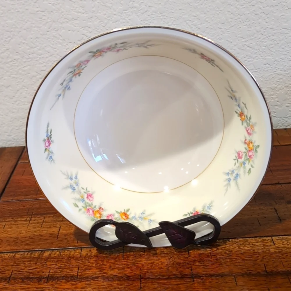 Two 40's Homer Laughlin Eggshell Nautilus Ferndale China Serving Bowls 8